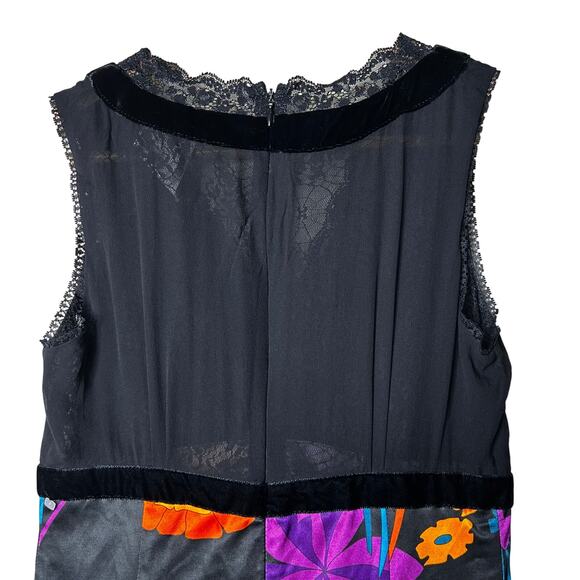 Dolce‎ & Gabbana Dress Size 38 US 0 Sleeveless Midi Pencil Floral Orange Black - Picture 9 of 10